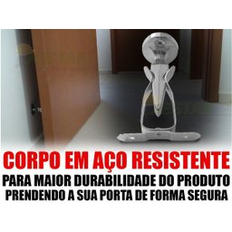 Kit 3 Fixadores Trava Porta Na Parede Starfer - 3 Kit 3 Fixadores Trava Porta Na Parede Starfer - 3