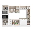 Ver imagem 5 de Cozinha Completa Milla Look 100% Mdf Armário e Balcão Branco Carraro