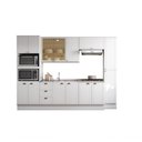 Ver imagem 4 de Cozinha Completa Milla Look 100% Mdf Armário e Balcão Branco Carraro