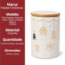 Ver imagem 7 de Potiche Decorativo Natal Dolomita com Tampa 1700ml Branco Bege Vedação Silicone - Master Christmas