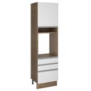 Ver imagem 1 de Torre Quente 1 Porta 3 Gavetas Glamy Rustic Branco Madesa