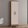 Armário Multiuso 52cm 2 Portas Muniz P11 Castanho/off White - Mpozenato - 2