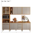 Ver imagem 3 de Cozinha Completa Modulada 5 Peças 12 Portas Plena Amarelo/Cinamon/Nude Prime