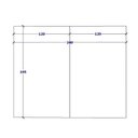 Ver imagem 6 de Conjunto Sala de Reunião Mesa e Painel para TV Ng F5 MDF Nogal e Preto F5 Office