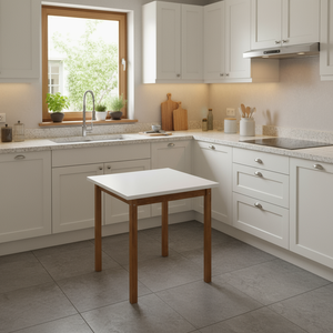 Mesa para Sala de Jantar Pequena Tampo em Mdf Robusto:branco