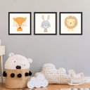 Ver imagem 2 de Quadros Decorativos Infantil Menino Menina Quarto Bebê 3 pçs