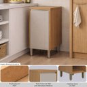Ver imagem 4 de Balcão de Cozinha Solari 40cm Porta Mdf Dobradiças Metálicas Jequitibá/gris Fosco G77 - Gran Belo