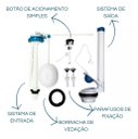 Ver imagem 2 de Kit Completo Reparo Simples Entrada e Saída Caixa Acoplada para o Vaso Deca 1.6gpf 6.0lpf