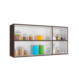 Armário Aéreo Evidence 3 Portas 120cm Com Prateleira Poliman Móveis - 3