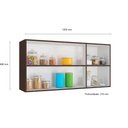 Ver imagem 4 de Armário Aéreo Evidence 3 Portas 120cm Com Prateleira Poliman Móveis