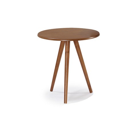 Mesa de Apoio Pequena Tripé Pé Palito Hannover - Imbuia Glazer