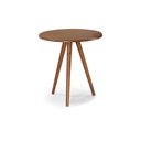 Ver imagem 1 de Mesa de Apoio Pequena Tripé Pé Palito Hannover - Imbuia Glazer