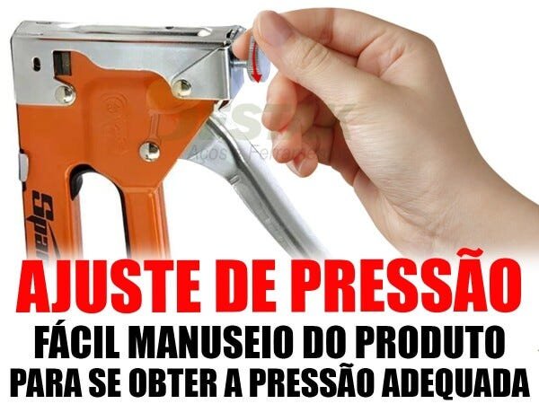 Grampeador Tapeceiro Alta Pressão Manual + Cinto C/11 Bolsos - 2