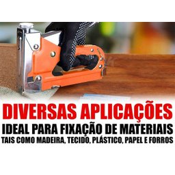 Grampeador Tapeçaria Madeira Forte + Extrator Grampos - 3 Grampeador Tapeçaria Madeira Forte + Extrator Grampos - 3