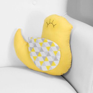 Almofada Decorativa Enxoval Bebê Passarinho - Losango Amarelo