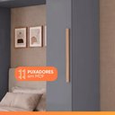 Ver imagem 5 de Guarda Roupas Modulado Closet de Canto Quarto Completo 7 Portas Espaço Cama Solteiro 0,88m Madrid
