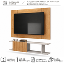 Ver imagem 3 de Painel com Rack para TV até 55 " Tokyo com Porta 136cm