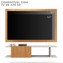Ver imagem 5 de Painel com Rack para TV até 55 " Tokyo com Porta 136cm