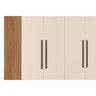 Guarda Roupa Casal 6 Portas 4 Gavetas 3 Prateleiras Venice Amêndola/off White - Demóbile - 4