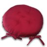 Kit 02 Almofadas Futon Redondo Assento para Cadeira 40x40 Vermelho - 1