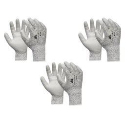 KIT 3 PARES LUVA ULTRA TECH CUT5 PU PUC 9-G - 3