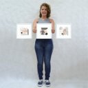 Ver imagem 3 de KIT Quadro Decorativo Moldura Parede Abstrato Moderno Hall