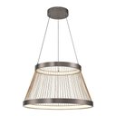 Ver imagem 1 de Lustre Pendente Nordecor Beys 2941 Cinza / Dourado Led Bivolt