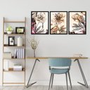 Ver imagem 3 de KIT Placas com Moldura Flores Floral Quarto Escritório Sala