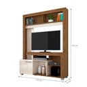 Ver imagem 2 de Home para TV Lince 42 Polegadas MDP com Prateleiras Nichos Off White Savana Casah