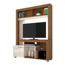 Ver imagem 3 de Home para TV Lince 42 Polegadas MDP com Prateleiras Nichos Off White Savana Casah