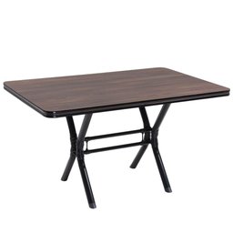 Conjunto Mesa com 6 Cadeiras Degata Nvb Ameixa Preto Bege - 2