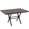 Conjunto Mesa com 6 Cadeiras Degata Nvb Ameixa Preto Bege - 2