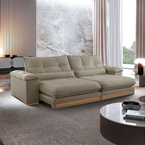 Sofá Dubai Veludo 02 Módulos de 80 Cm B25 Cm Meu Sofá Online