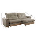 Ver imagem 4 de Sofá Dubai Veludo 02 Módulos de 80 Cm B25 Cm Meu Sofá Online