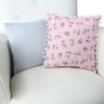 Conjunto 2 Almofadas Decorativas Enxoval Bebê - Raposa Rosa com Cinza - 1