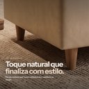 Ver imagem 4 de Poltrona Sala de Estar Arezzo Pés em Madeira Sintetico PU D03 - D'Rossi