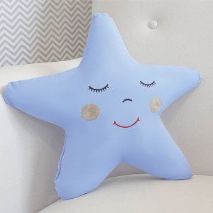 Almofada Decorativa Enxoval Bebê Estrela - Azul