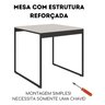Mesa Industrial Retangular 120x80 Pé Metal Cozinha Jantar:off White/preto - 3