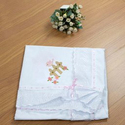 Manta Infantil para Bebê com Lasie 100% Algodão - Camponesa - 1