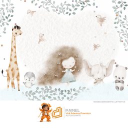 Painel Safari Aquarela-md16 - 2