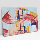 Ver imagem 1 de Quadro Decorativo em Canvas Pincelada Sofisticada TaColado Moldura Madeira 120 x 80cm