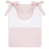 Porta Trecos Bebê Individual 100% Alg. Nanna Baby - Rosa com Branco - 1