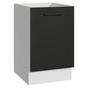 Ver imagem 1 de Balcão de Cozinha 50cm 1 Porta (sem Tampo) Branco/preto Agata Madesa