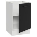 Ver imagem 6 de Balcão de Cozinha 50cm 1 Porta (sem Tampo) Branco/preto Agata Madesa