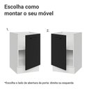 Ver imagem 4 de Balcão de Cozinha 50cm 1 Porta (sem Tampo) Branco/preto Agata Madesa