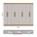 Ver imagem 5 de Guarda-Roupa Casal 8 Portas Easy Slim