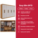 Ver imagem 2 de Guarda-Roupa Casal 8 Portas Easy Slim