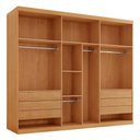 Ver imagem 5 de Guarda-Roupa Casal 100% MDF com 6 Portas e 6 Gavetas 273cm Multimóveis CR35512 Madeirado