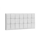 Ver imagem 2 de Painel Estofada Espanha 100CM Solteiro Strass Courino Branco - D A DECOR
