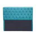 Ver imagem 1 de Cabeceira Lady 1,40 Suede Azul Turquesa - Dominic Decor